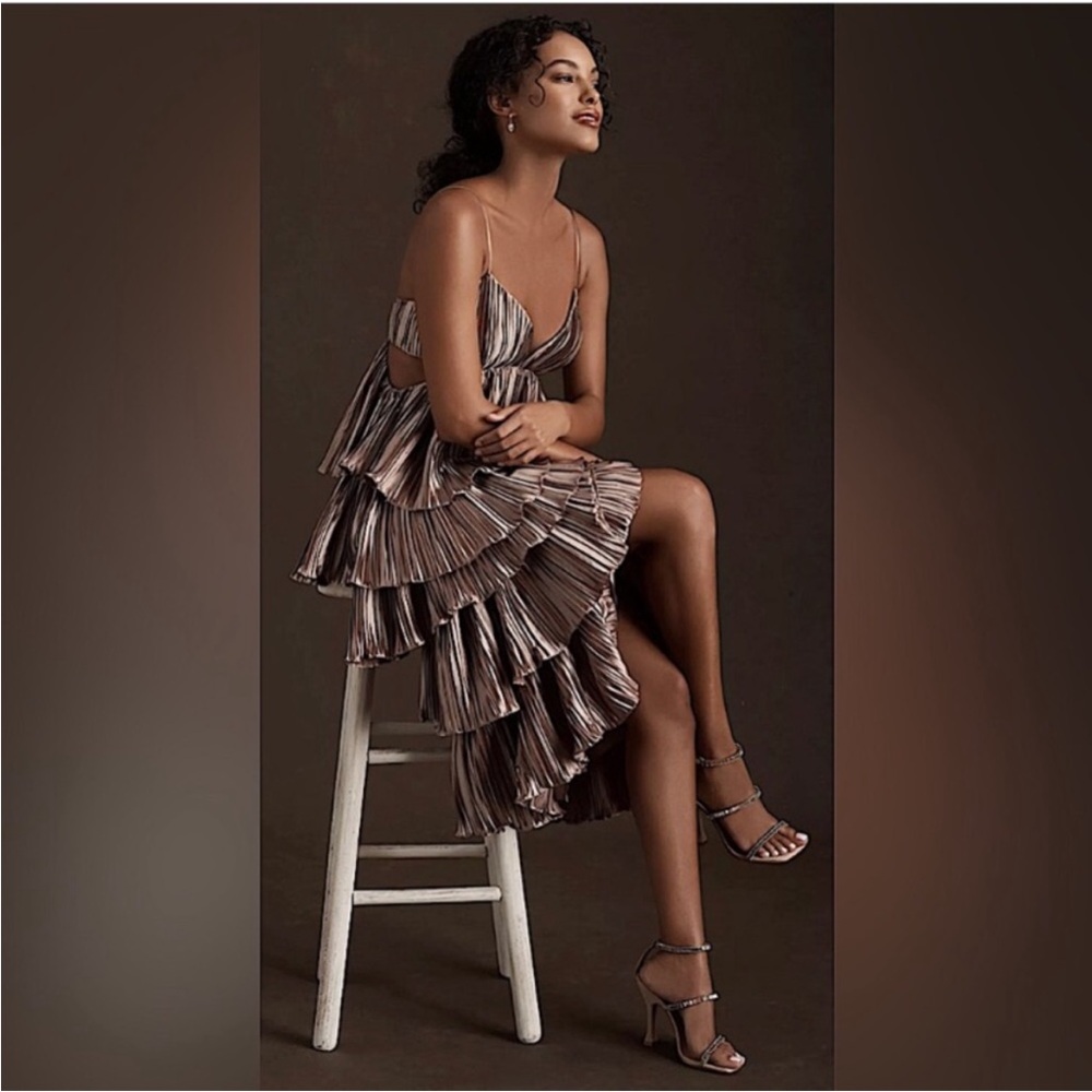 BHLDN Brenna tiered dress by Anthropologie